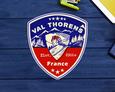 Val Thorens France Skiing Vinyl Sticker Decal 3.25'' Ski Vinyl Outdoor Or Indoor