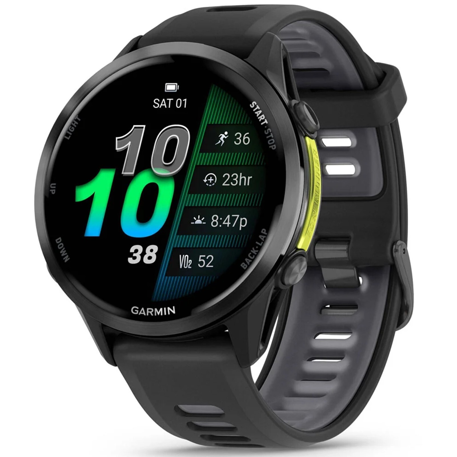 Garmin Forerunner 970 Titanium GPS Running Smartwatch in Black-image