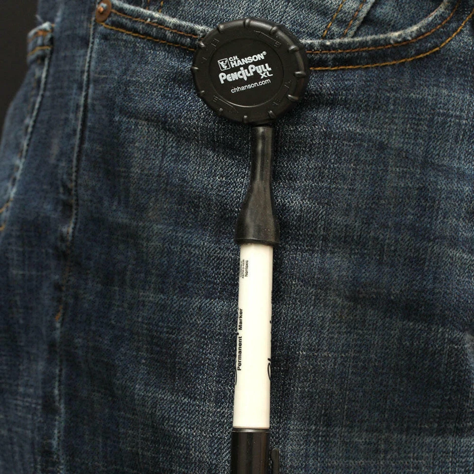 CH Hanson 10574 Pull de lápiz retráctil XL lápiz carpintero, marcador, soporte para bolígrafo Foto 2 de 3