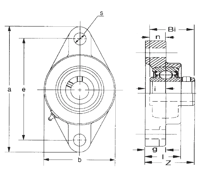 UCFL 206 20 2 Bolt Flange Bearing 1 1 4