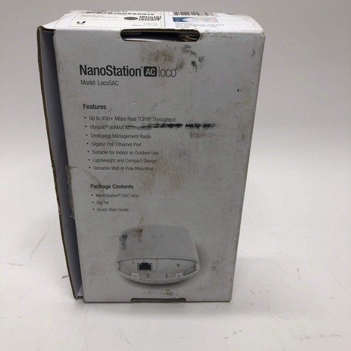 NanoStation AC Loco 5GHz airMAX AC Radio Loco5AC-US, New In Original Packaging - Afbeelding 7 van 10