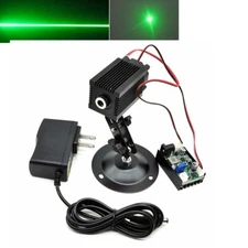 100mw 532nm Green Laser Diode Module Dot /Line 12V Driver TTL w Power w HOLDER