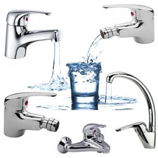 RUBINETTO MISCELATORE LAVELLO CUCINA CASA BAGNO LAVABO BIDE ACCIAIO INOX 