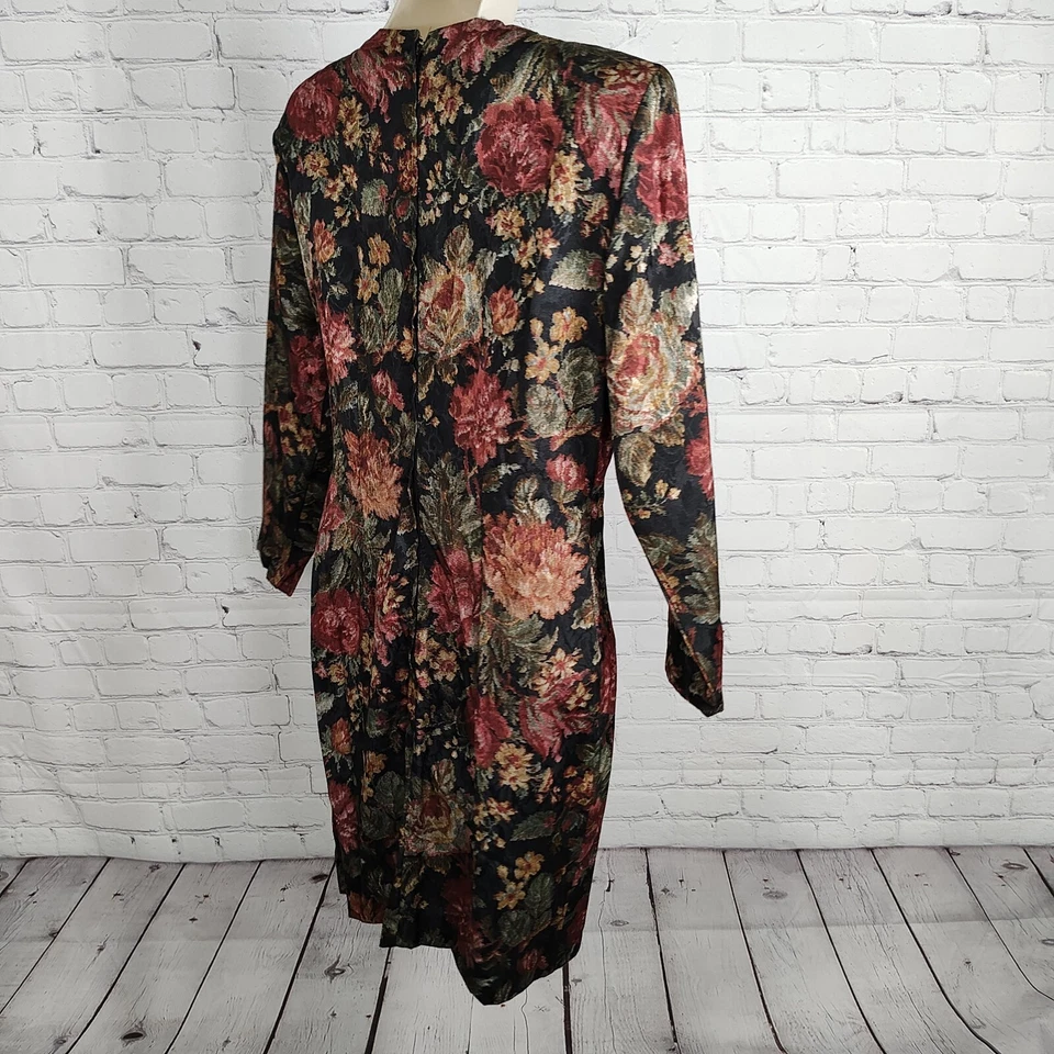 De Colección Dawn Joy Moda Imitación Cami Plisada Falda Forro Floral Embellecido Botones 12 Foto 2 de 4