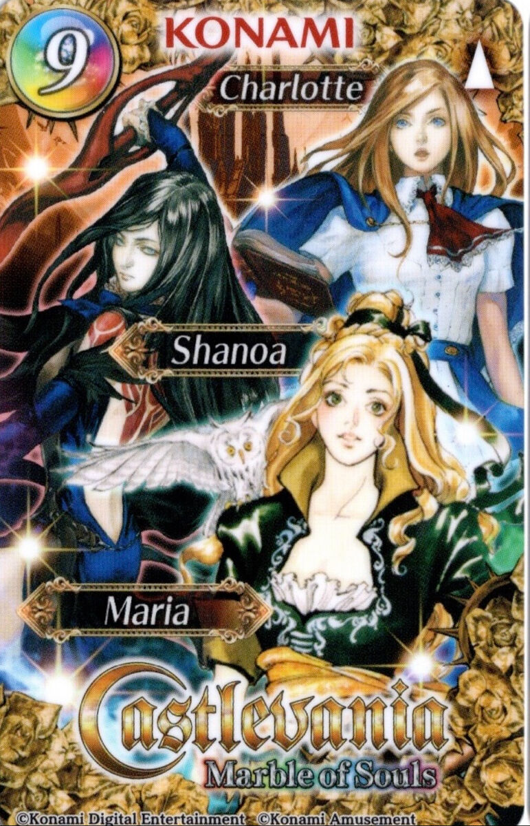 KONAMI Castlevania Marble of Souls Arcade Coin Pusher Cards KONAMI Castlevania Marble of Souls Arcade Coin Pusher Cards