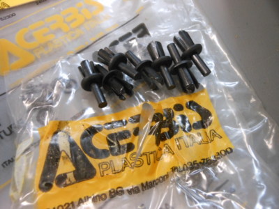 NOS Acerbis White NOST Rear Fender Extension Mud Flap Trim KTM