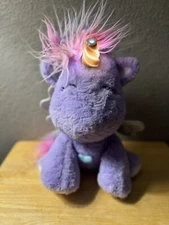 FAO Swartz Alicorn Unicorn Star Brights LED Projector Purple Plush 15” WORKS