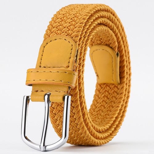 Casual Stretch Canvas Braided Belts Versatile Waist Belt For Women Man - Picture 12 of 18