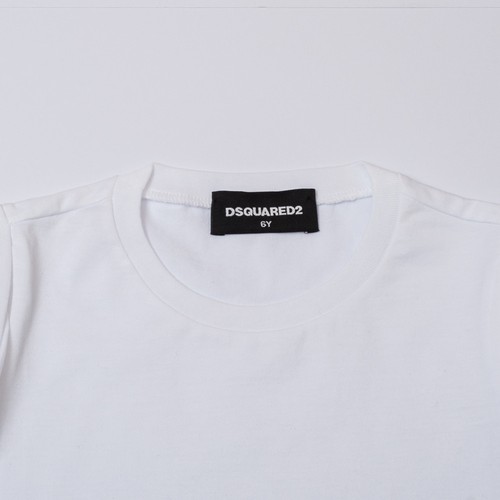 PLAGUE GIRL KIDS (SIZE 8A/10A/12A/14A/16Y) ""DSQUARED2" DQ02PR (-50%) WHITE T-SHIRT - Picture 7 of 7