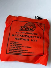 22 Designs Backcountry Repair Kit, Zip Ties Duct Tape Clamps, New NIP