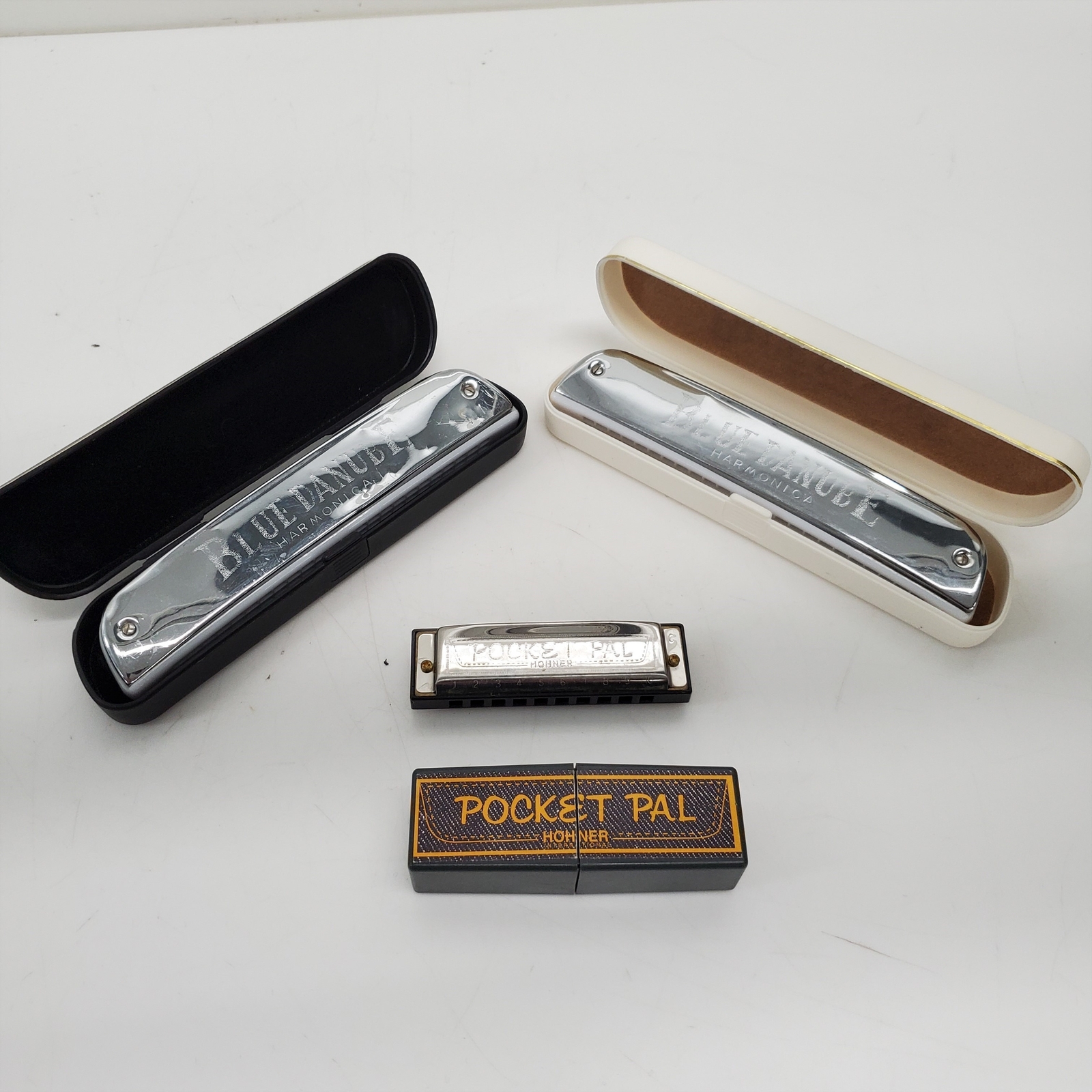 Collection of 3 Harmonicas Blue Danube+Hohner Untested eBay