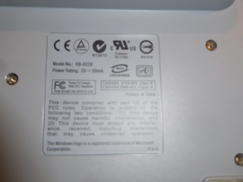 HP KB-0228 5187-1767 Rev.2.2 Wired Keyboard -- USED - Picture 2 of 4