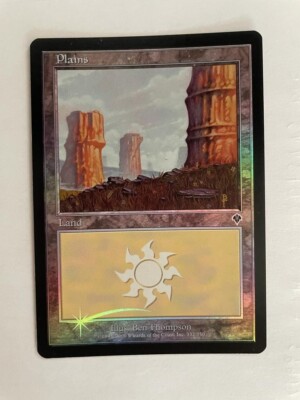 MTG FOIL INVASION PLAINS NM MAGIC THE GATHERING BASIC LAND #332