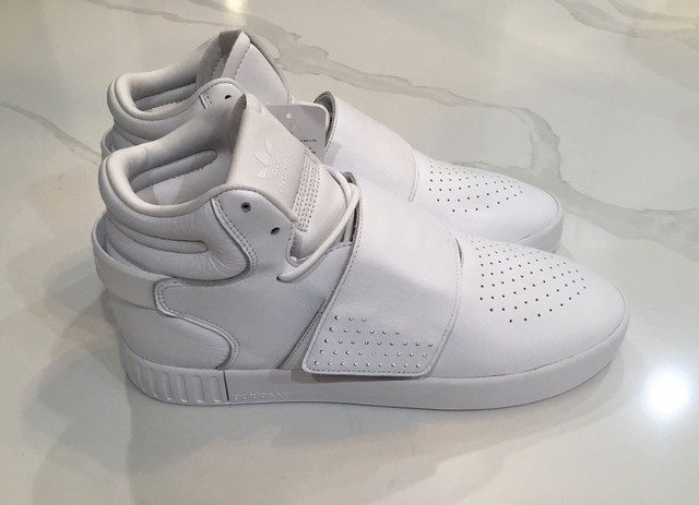 adidas tubular invader strap white