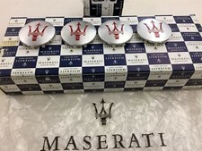 2002 2026 Maserati Logo Wheel Center Caps Set Of 4 Silver Red Trident 2-38