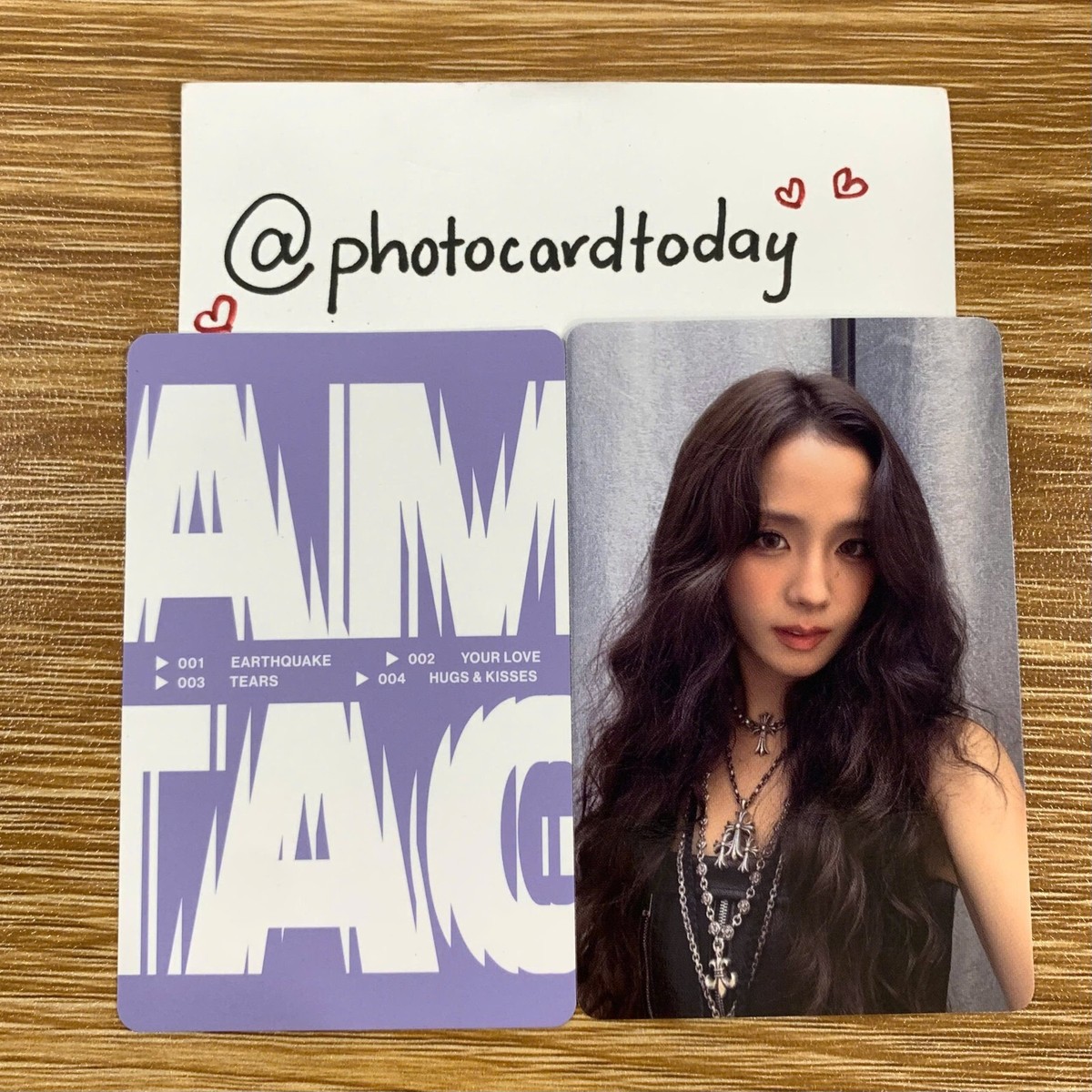 JISOO AMORTAGE MD MERCHANDISE PHOTOCARD POP-UP BLACKPINK