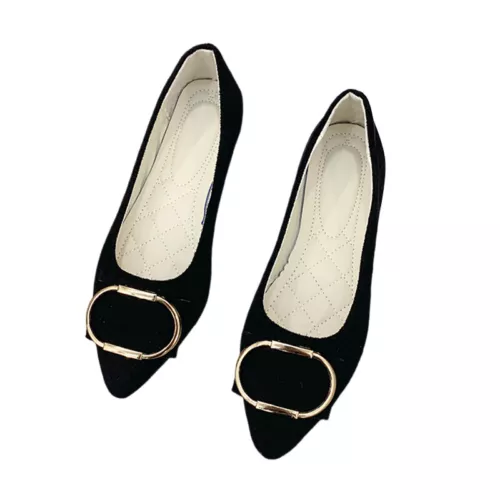 Bequemer modischer eleganter Damenschuh rutschfest flache Schuhe Slipper flache Party - Bild 18 von 75
