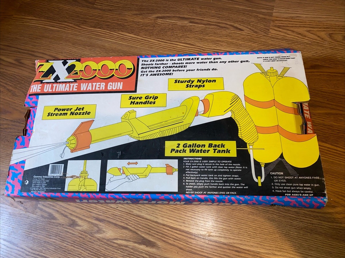 90s Gemmy Industries ZX2000 2 Gallon Backpack Water Gun 90s Gemmy Industries ZX2000 2 Gallon Backpack Water Gun