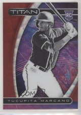 2021 Panini Chronicles Titan Ruby Wave Prizm /199 Tucupita Marcano #19 7m3