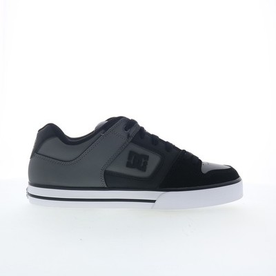 DC Pure 300660-XKSS Mens Gray Leather Lace Up Skate Inspired Sneakers Shoes