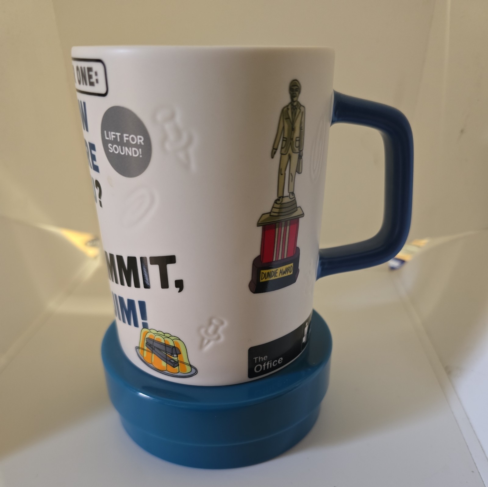 Taza The Office con sello de sonido nueva Dunder Mifflin FUNCIONANDO, ¡Maldita sea Jim!