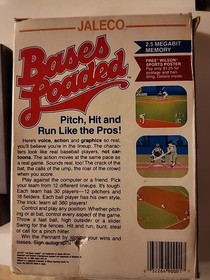 BASES LOADED W BOX & BASEBALL STARS NES Nintendo Entertainment System Lot 2 Game