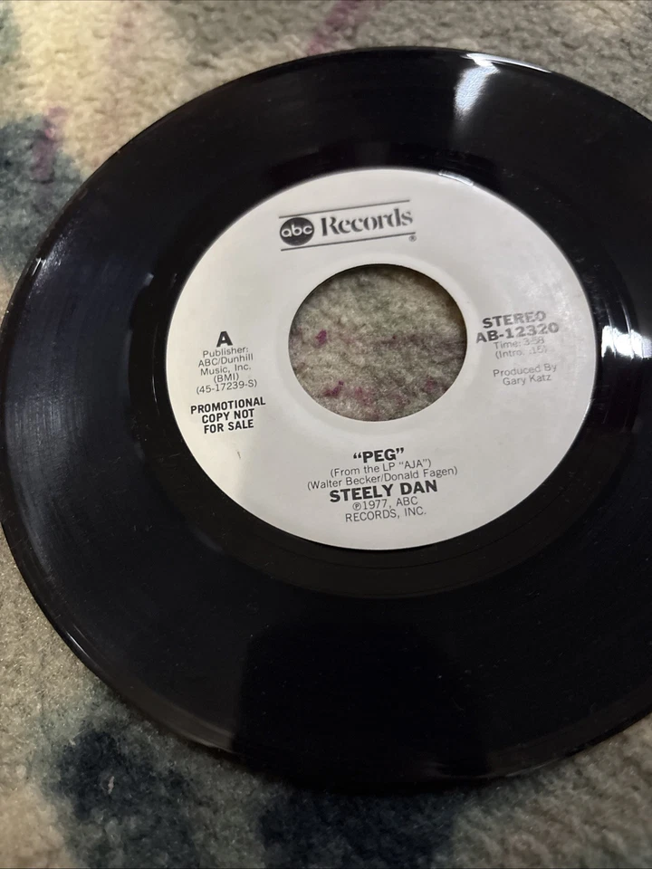 STEELY DAN - " PEG ", STEREO / MONO, ABC RECORDS, PROMO 45 RPM, 1977 - Imagem 4 de 4