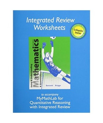 Worksheets for Using and Understanding Mathematics with Integrated Review: Work 