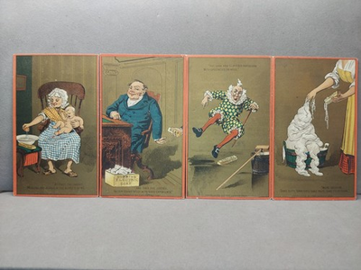 #ad Vintage Victorian Trading Cards Dobbins Electric Soap 1 5 6 amp; 7 Advertising $12.00