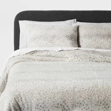 Threshold Luxe Faux-Fur Comforter & Sham Set Lightweight