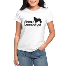 CafePress She's A Leonberger T Shirt Women's T-Shirt 854569368