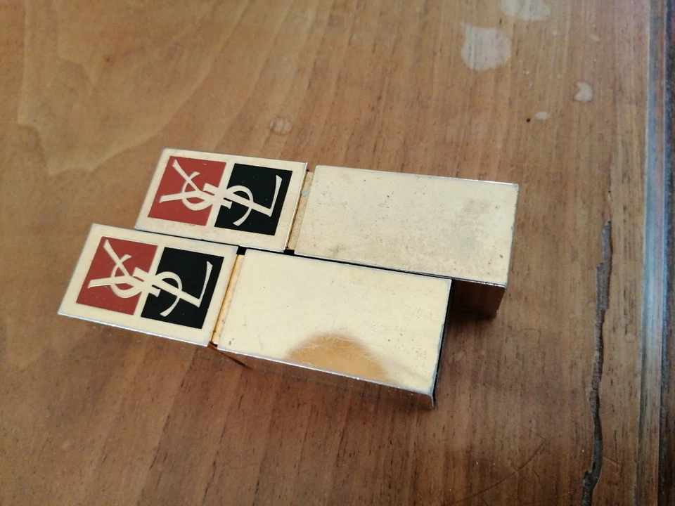 Ancien tube de rouge à lèvres  YVES ST LAURENT lot De 2 - Photo 3/3