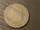 Photo of a 1833-P Half Cent from an eBay sale