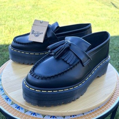 Dr. Doc Martens Adrian Quad Women's 5 Black Leather Platform