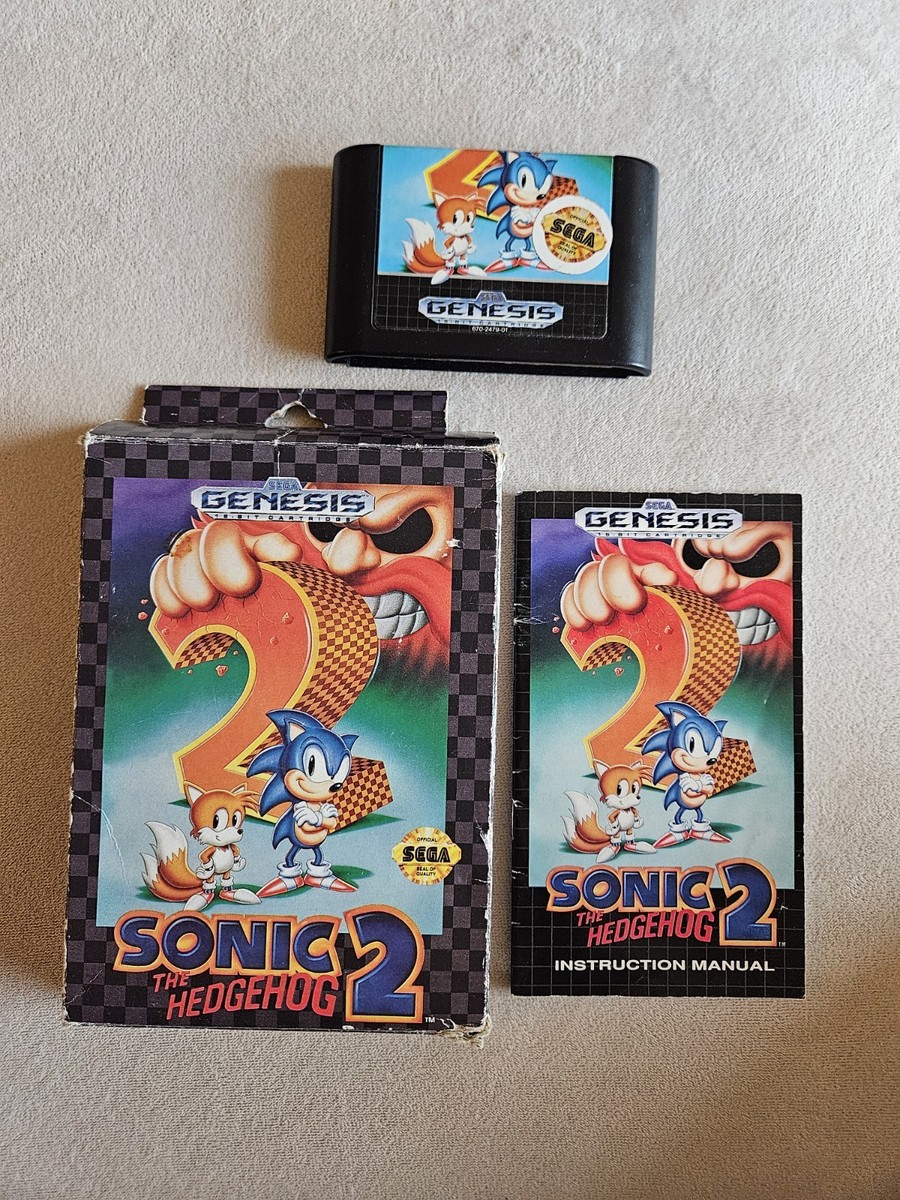 SONIC 2 CARDBOARD BOX VARIANT SEGA GENESIS COMPLETE IN BOX | eBay