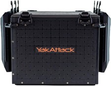YakAttack BlackPro Kayak Crate 16"x16" Black Lid  6 Hooks - BLP-PRO-16X16