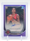COLLIN MURRAY-BOYLES 2025-26 BOWMAN CHROME PURPLE REFRACTOR /250 RC AUTO Q4520