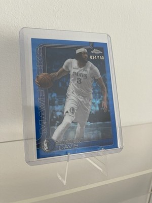2025-26 Topps Chrome Anthony Davis Blue Wave Refractor /150 Mavericks