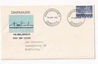 STAMP DENMARK "KOBENHAVN" "SELANDIA SHIP" 1962 FDC ENVELOPE