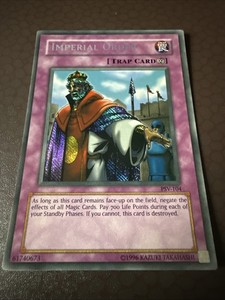imperial order yugioh card Amazon.com: Yu-Gi-Oh! - Imperial Order (PSV-104) - Pharaohs Servant - 1st  Edition