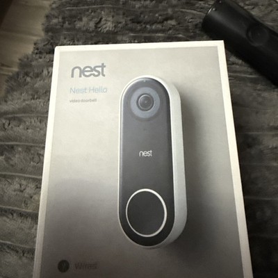 Brand New in Sealed Box - Google Nest GA02076-US Video Doorbell - Ash