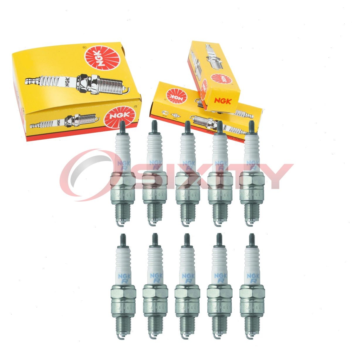 10 pc NGK 1488 CR7HSA BLYB Standard Spark Plugs for Z9Y U22FSR-U U22FSR-L an