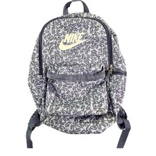 Nike Heritage Backpack All Over Logo Print Grey White BA5750-036