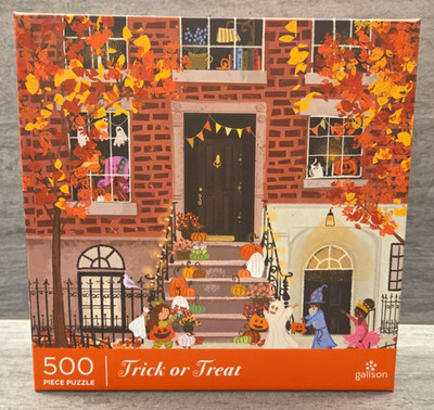NEW Galison TRICK OR TREAT 500 piece puzzle Halloween