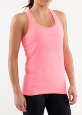 LULULEMON WOMEN'S SWIFTLY TECH RACERBACK TANK TOP SLEEVELESS CORAL SIZE 12