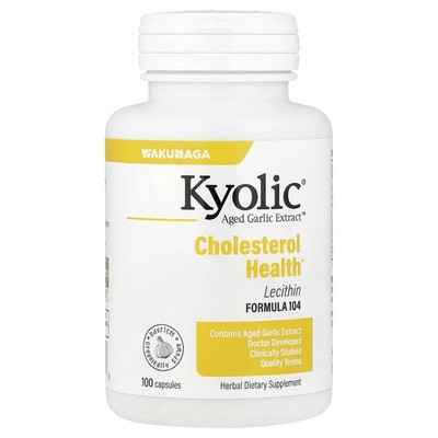Aged Garlic Extract , Cholesterol Health with Lecithin, Formula 104, 100