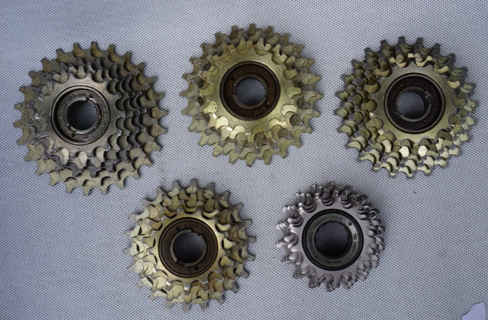 Shimano Dura Ace MF-7200 7400 5 6-speed Multiple Freewheel EX Gold GC - Bild 2 von 2