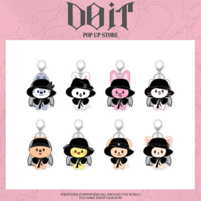 Stray Kids DO IT POP-UP Store Magnet Plush Key Ring Official K-POP Goods
