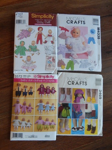 NEW & UNCUT! Lot of 4 Doll 11" thru 22" Clothes/Shoes/Purse/Hats/Mittens & MORE!