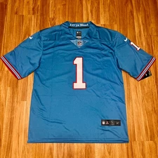 Cam Ward Blue Tennessee Titans Stitched Jersey Throwback Mens Sizes